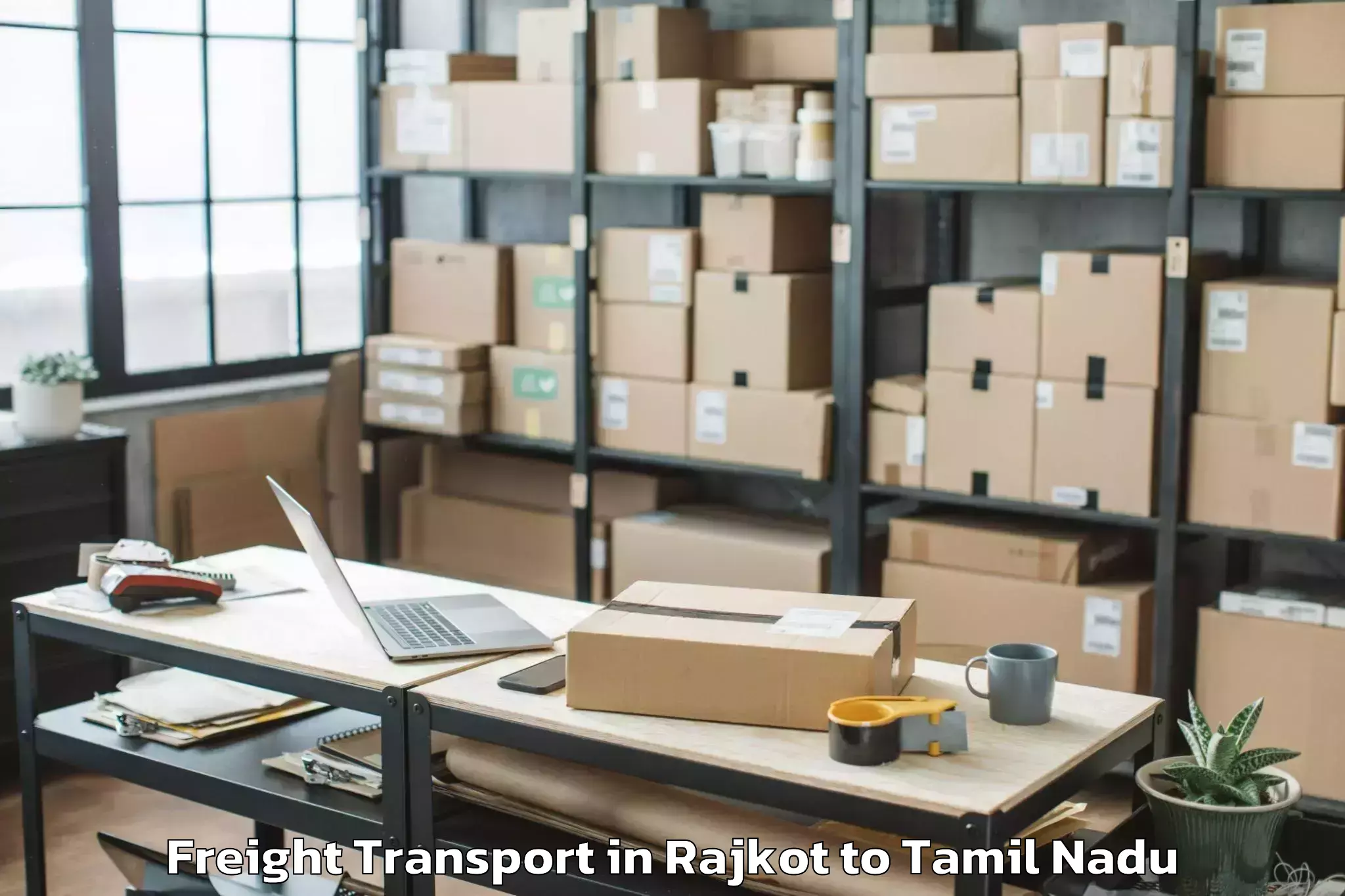 Affordable Rajkot to Vilavancode Freight Transport